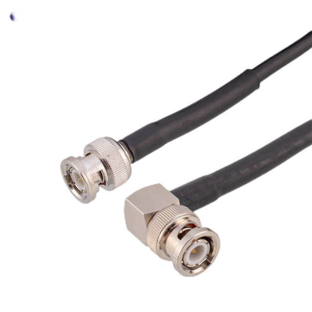 BNC Straight Plug To BNC Right Angle Plug Cable Assembly XMRZJ8