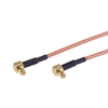 MCX R/A Plug To SMA R/A Plug RG316 RF Cable Assemblies Length 10cm XMRZJ16