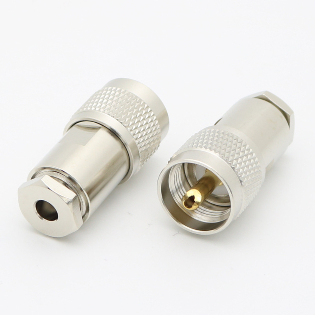 UHF Straight Clamp Plug LMR195 CNT195 RG58 RG233 RG142 RG400 XMRUHF24