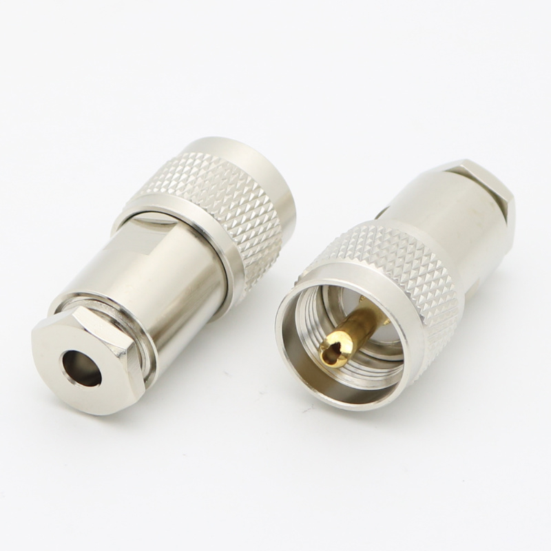 UHF Straight Clamp Plug LMR195 CNT195 RG58 RG233 RG142 RG400 XMRUHF24