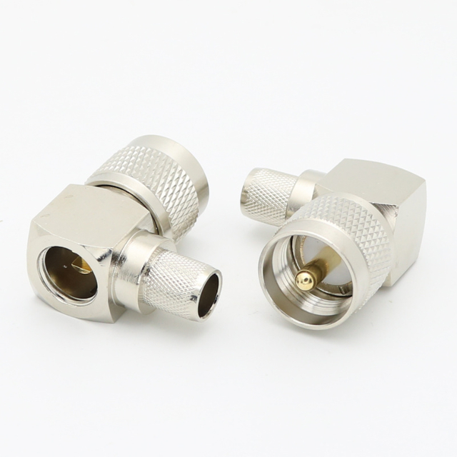 UHF Right Angle Crimp Plug LMR400 CNT400 7D-FB RG8 XMRUHF10
