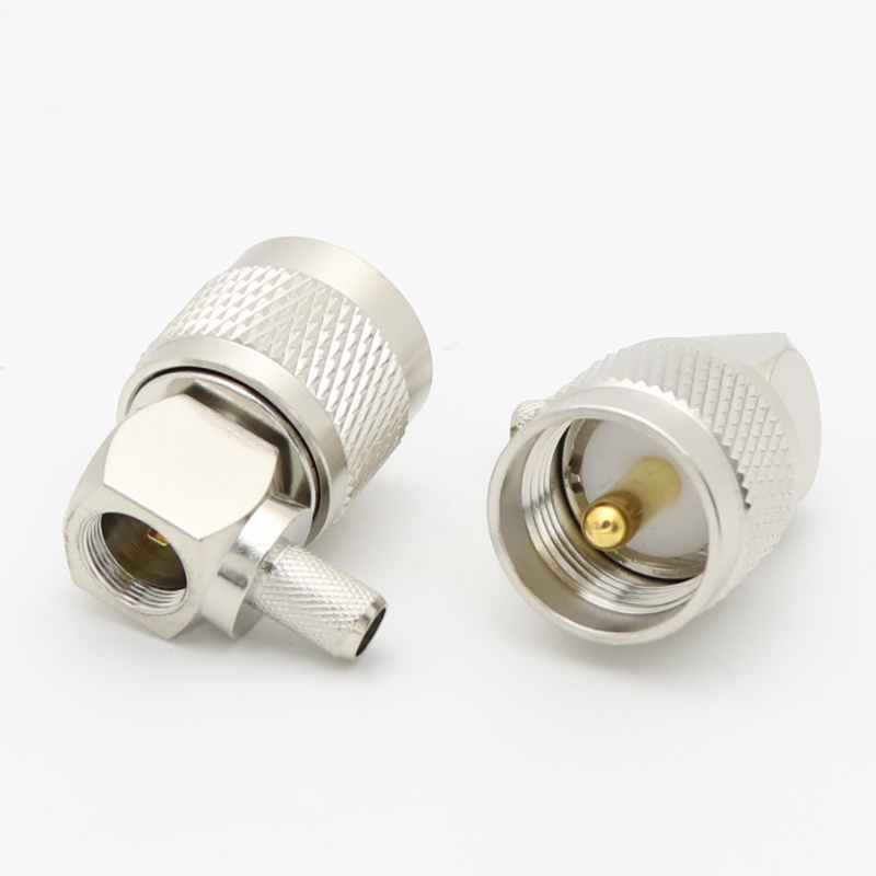 UHF Right Angle Crimp Plug LMR240 SYV-50-4 XMRUHF8