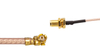 SMA Jack Bulkhead To IPEX RG178 RF Cable Assemblies XMRZJ54