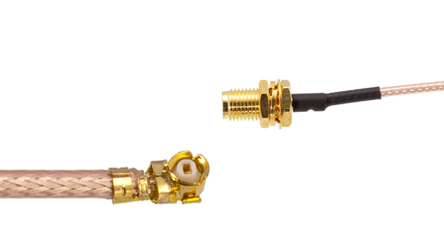 SMA Jack Bulkhead To IPEX RG178 RF Cable Assemblies XMRZJ54