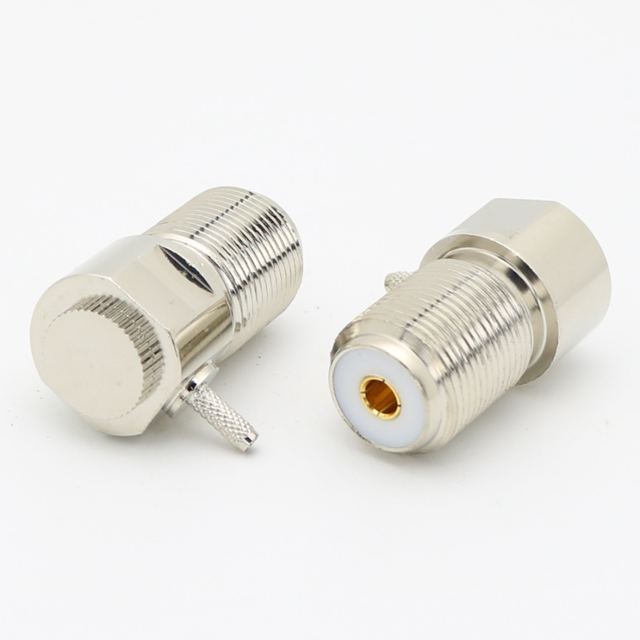 UHF Right Angle Crimp Jack LMR100 RG316 RG174 SFF-50-1.5 XMRUHF15