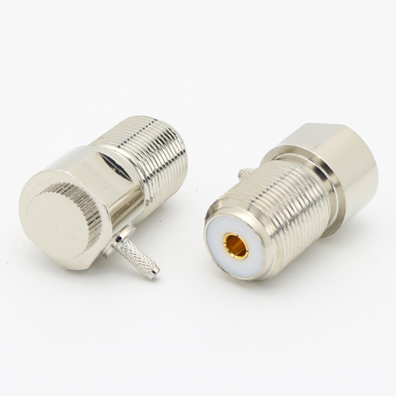 UHF Right Angle Crimp Jack LMR100 RG316 RG174 SFF-50-1.5 XMRUHF15