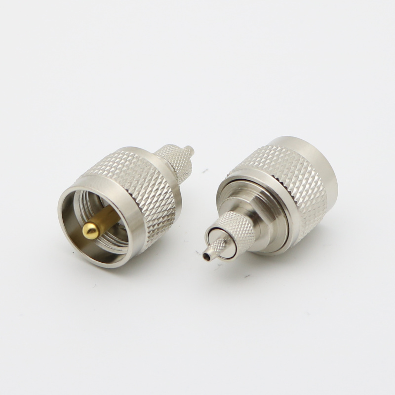 UHF Straight Crimp Plug LMR195 CNT195 RG58 RG233 RG142 RG400 XMRUHF1