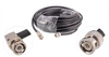BNC Straight Plug To BNC Right Angle Plug Cable Assembly XMRZJ8