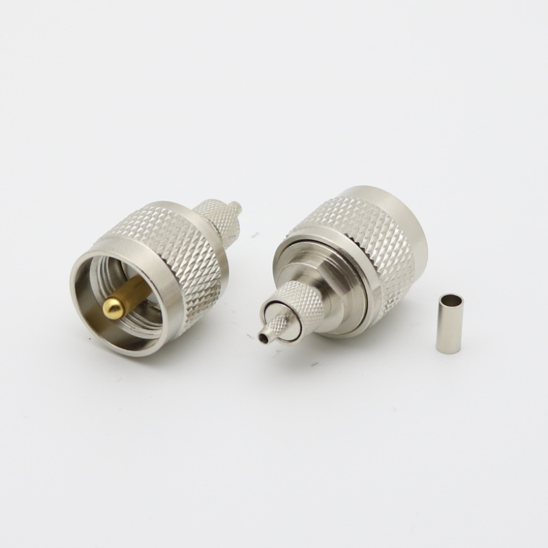UHF Straight Crimp Plug LMR195 CNT195 RG58 RG233 RG142 RG400 XMRUHF1