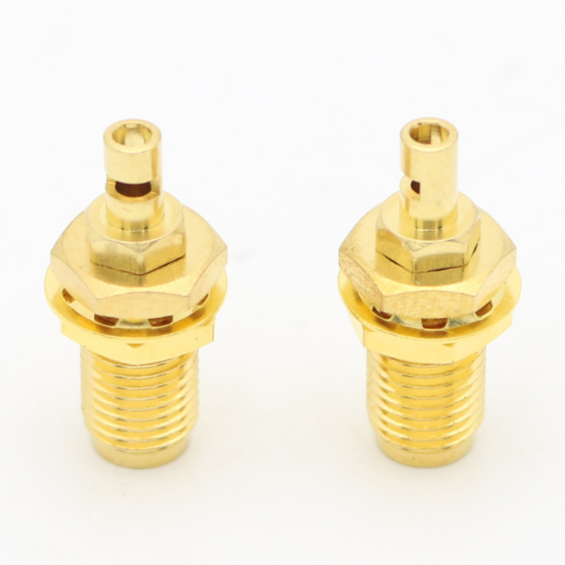 SMA Straight Crimp Jack 1.32 Mm Micro-cable Bulkhead 50 Ohm XMRSMA13