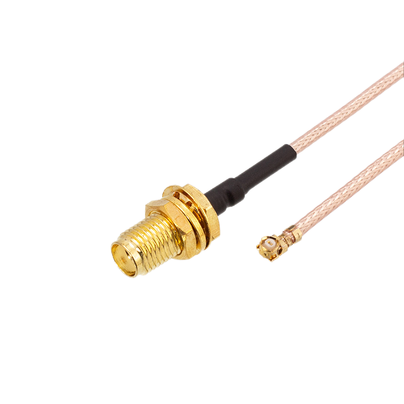 SMA Jack Bulkhead To IPEX RG178 RF Cable Assemblies XMRZJ54
