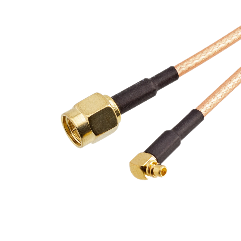 SMA Straight Plug To MMCX Right Angle Plug RF Pigtails XMRZJ58