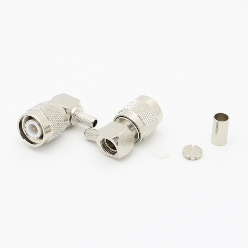 TNC Right Angle Crimp Plug RF Connector LMR300 SYV-50-5 5D-FB XMRTNC32