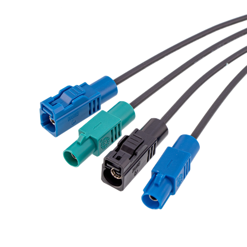 Mini Fakra Four-in-one Connector Assembly for HD 360 Panoramic Car Camera XMRZJ12