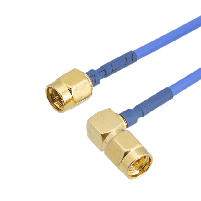 SMA Right Angle Plug To SMA Straight Plug RF Cable Assemblies XMRZJ42