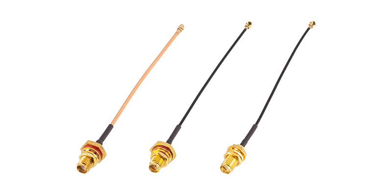 XMRZJ51 SMA-K防水接头圆盘式转IPX rf1.13线长10CM 天线接口 (6)