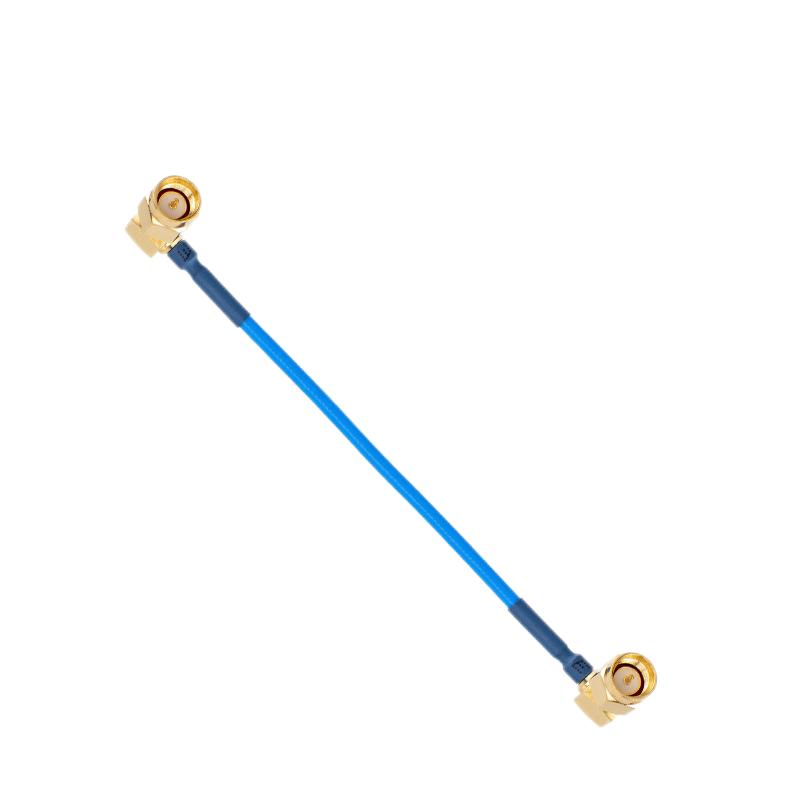 RG405 Blue Semi-flexible SMA Right Angle Plug Cable Assembly XMRZJ67