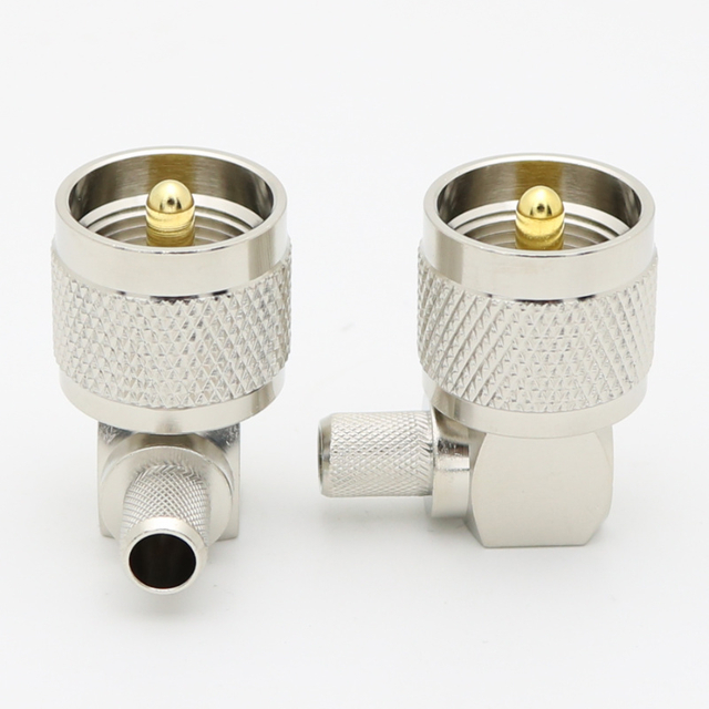 UHF Right Angle Crimp Plug LMR300 SYV-50-5 5D-FB XMRUHF9