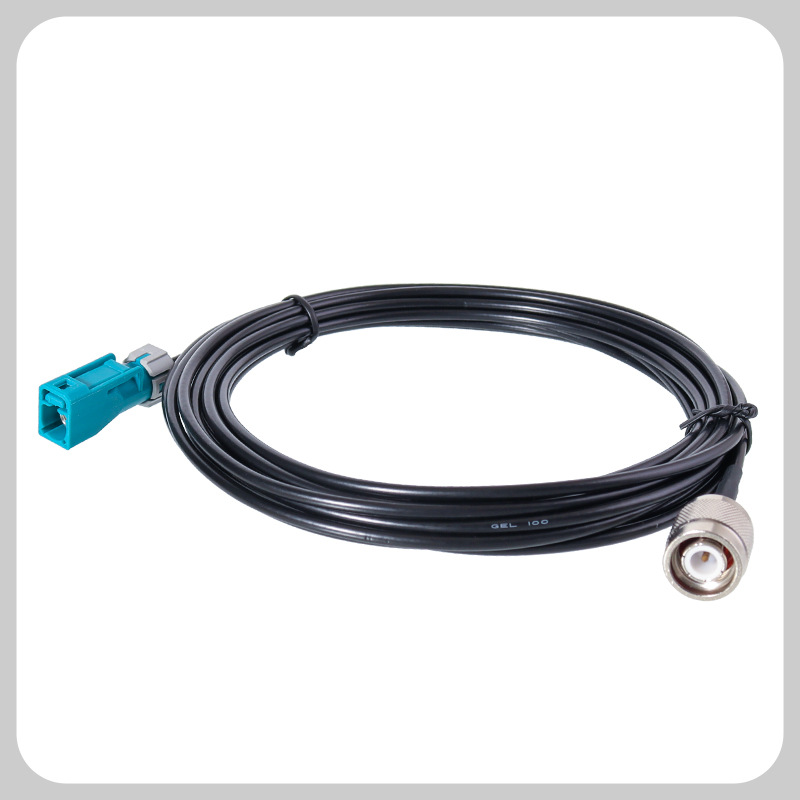 FAKRA Straight Waterproof Plug To TNC Plug Cable assembly GEL100 Cable Length 5 Meters XMRZJ10