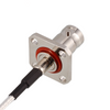BNC Jack Flange To SMA Straight Plug White RG316 Coaxial Cable XMRZJ7