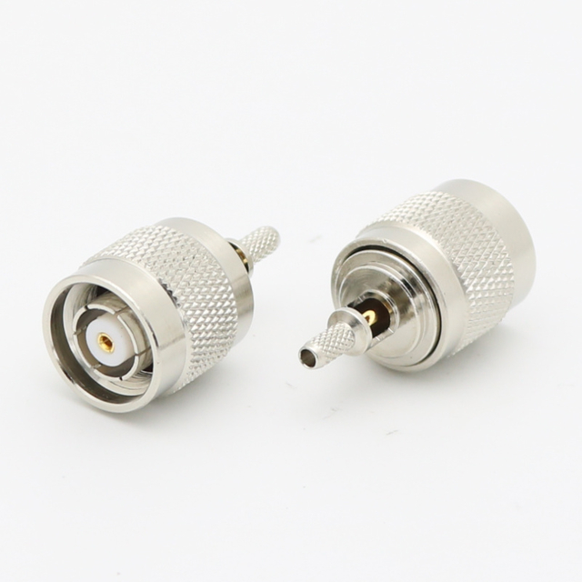 TNC Straight Reverse Crimp Plug RF Connector RG58 XMRTNC28