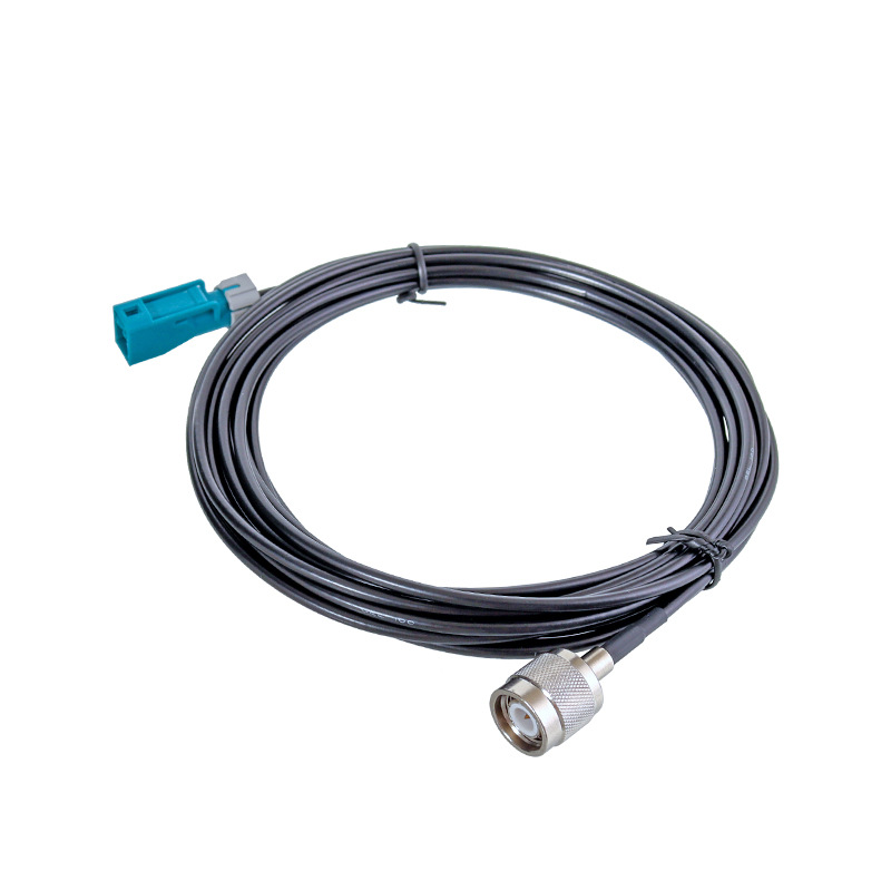 FAKRA Straight Waterproof Plug To TNC Plug Cable assembly GEL100 Cable Length 5 Meters XMRZJ10