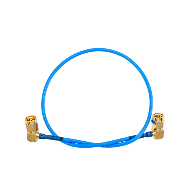 RG405 Blue Semi-flexible SMA Right Angle Plug Cable Assembly XMRZJ67
