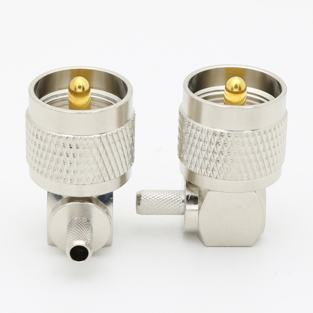 UHF Right Angle Crimp Plug LMR195 CNT195 RG58 RG233 RG142 RG400 XMRUHF7