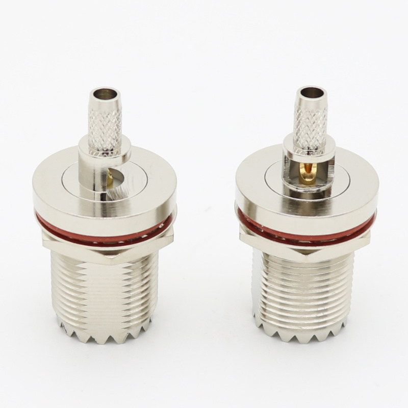 UHF Crimp Jack LMR195 CNT195 RG58 RG233 RG142 RG400 XMRUHF21