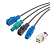 Mini Fakra Four-in-one Connector Assembly for HD 360 Panoramic Car Camera XMRZJ12