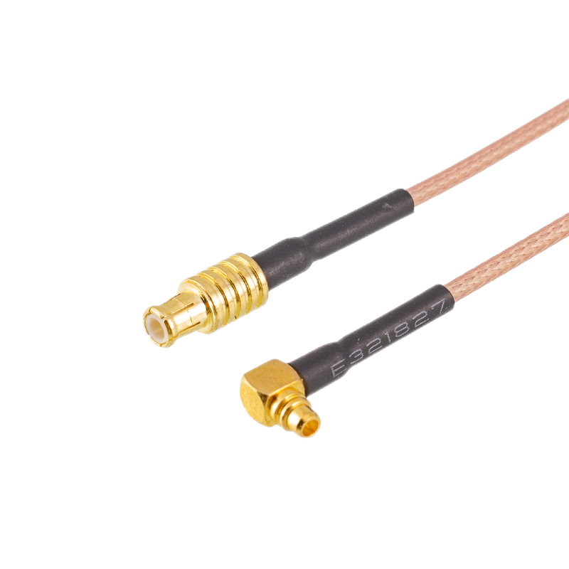 MMCX Right Angle Plug To MCX Straight Plug RF Pigtails XMRZJ22