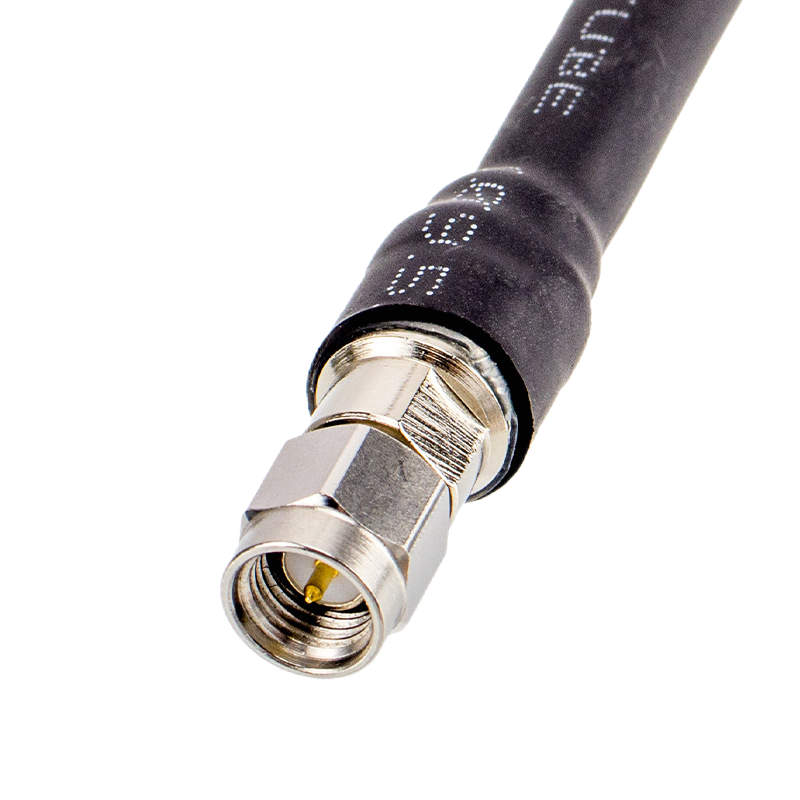 XMRZJ57 STA142PUR柔性高频线双屏蔽 8.2G 8.5GhZ 不锈钢螺套SMA公头 (2)2