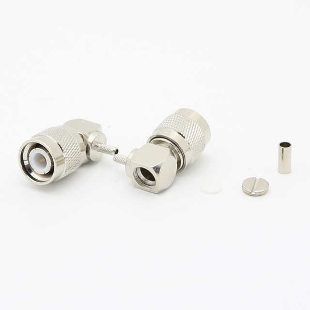 TNC Right Angle Crimp Plug RF Connector XMRTNC30