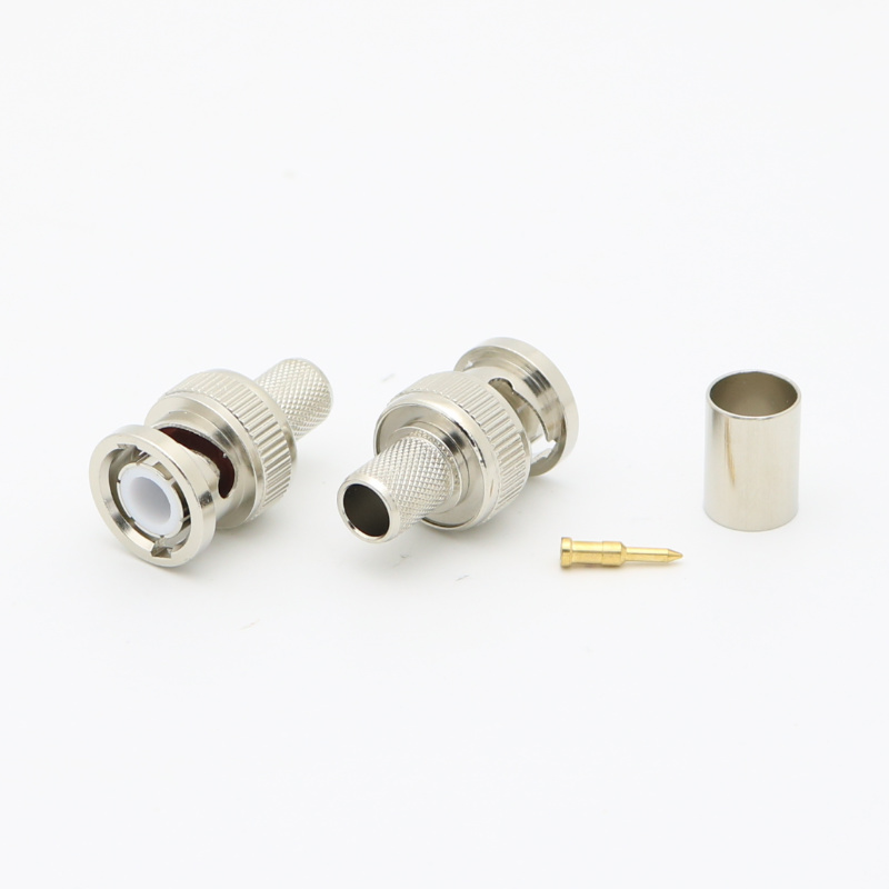 BNC Straight Crimp Plug RF Connector LMR300 SYV-50-5 5D-FB XMR006