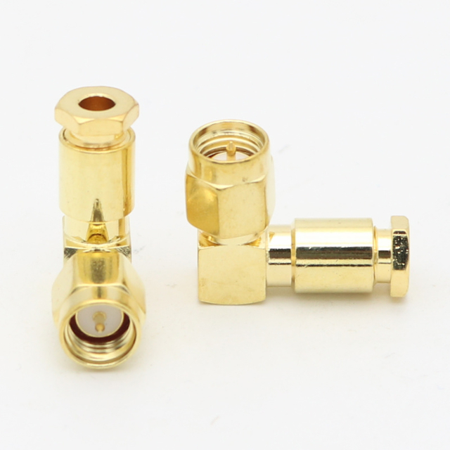 SMA Right Angle Clamp Plug LMR100 RG316 RG174 SFF-50-1.5 XMRSMA9
