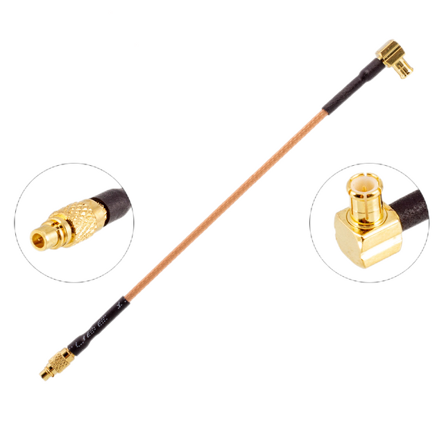 MMCX Straight Plug To MCX Right Angle Plug RF Pigtails XMRZJ20