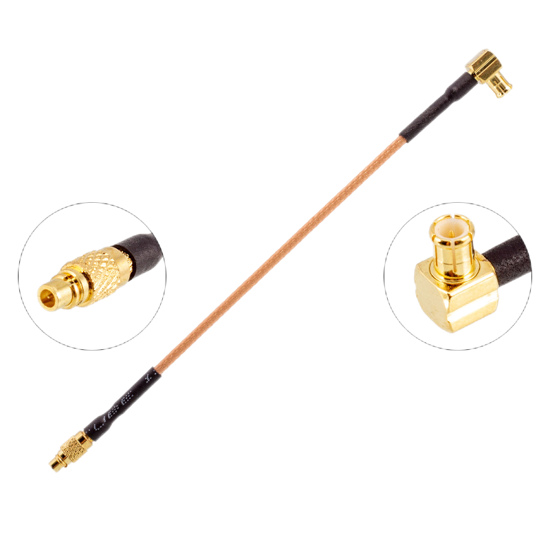 MMCX Straight Plug To MCX Right Angle Plug RF Pigtails XMRZJ20