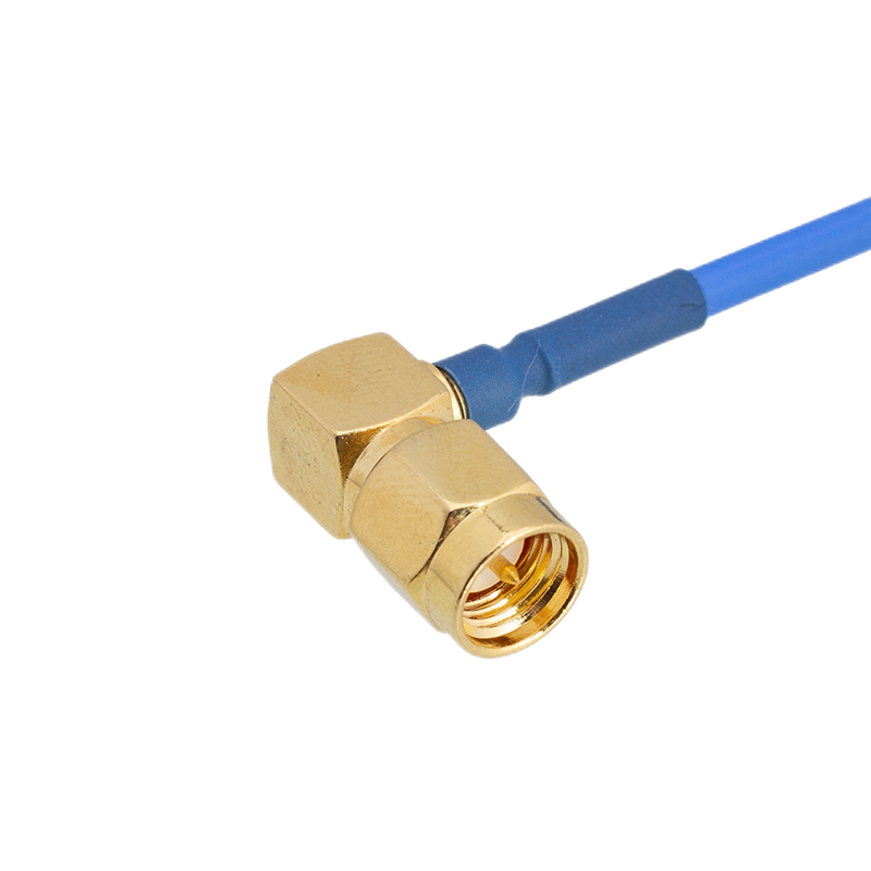 SMA Right Angle Plug To SMA Straight Plug RF Cable Assemblies XMRZJ42