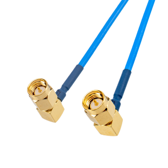 RG405 Blue Semi-flexible SMA Right Angle Plug Cable Assembly XMRZJ67