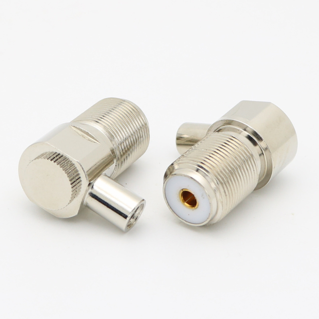 UHF Right Angle Crimp Jack LMR195 CNT195 RG58 RG233 RG142 RG400 XMRUHF17