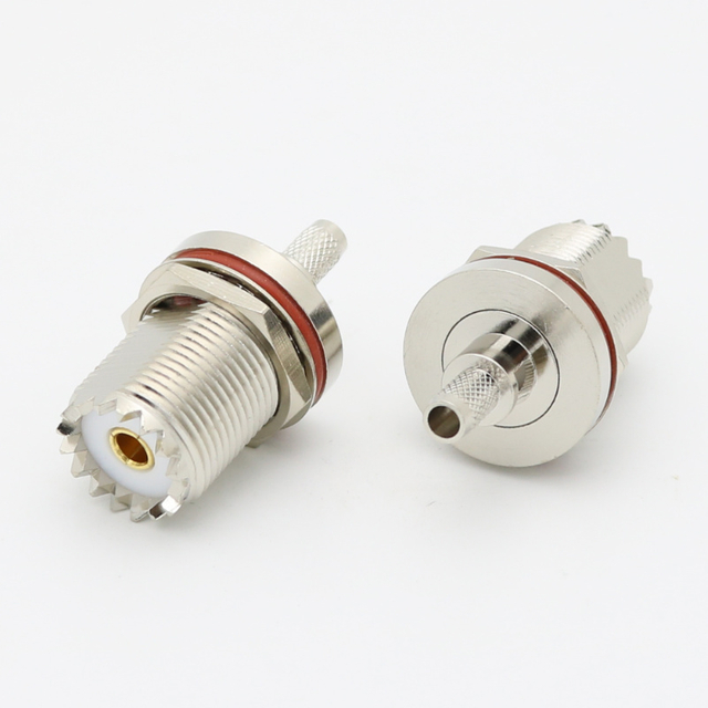 UHF Crimp Jack LMR195 CNT195 RG58 RG233 RG142 RG400 XMRUHF21