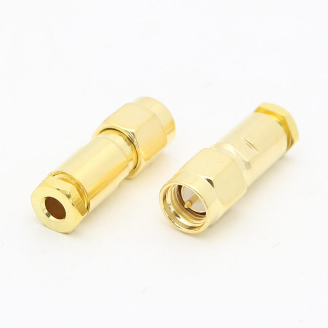 SMA Straight Clamp Plug LMR195 CNT195 RG58 RG233 RG142 RG400 XMRSMA5