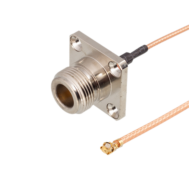 N Square Plate Flange Jack To IPEX Outdoor Waterproof Cable Assembly RG178 Cable XMRZJ14