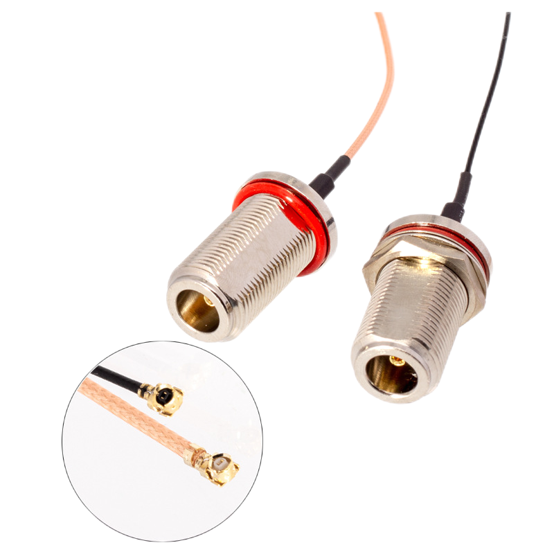 N Connector Jack waterproof To IPEX RG178 RF Cable Assembly XMRZJ27