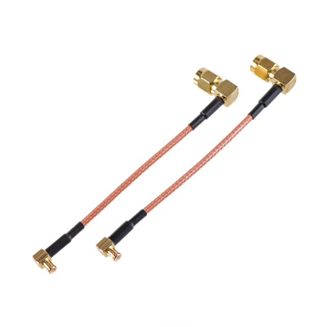 MCX R/A Plug To SMA R/A Plug RG316 RF Cable Assemblies Length 10cm XMRZJ16
