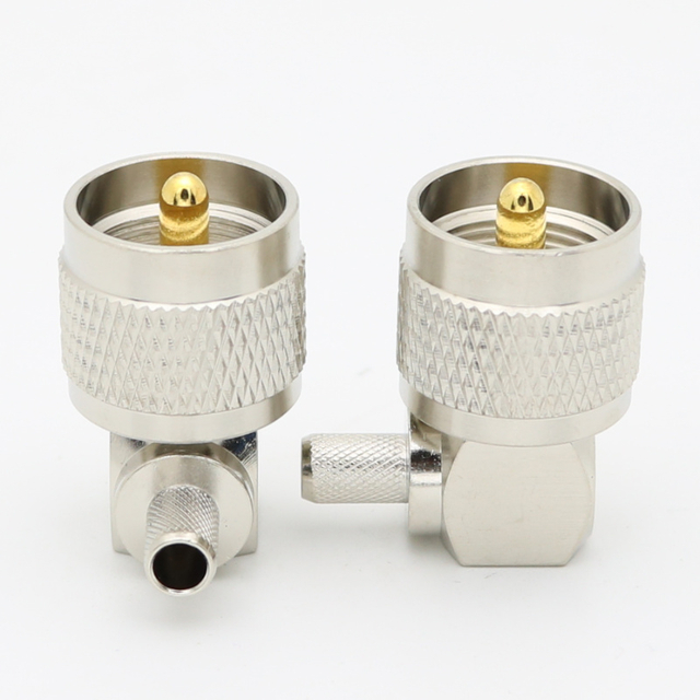 UHF Right Angle Crimp Plug LMR240 SYV-50-4 XMRUHF8