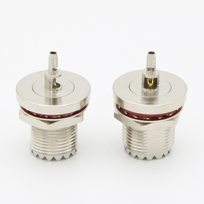 UHF Right Angle Crimp Jack LMR100 RG316 RG174 SFF-50-1.5 XMRUHF20