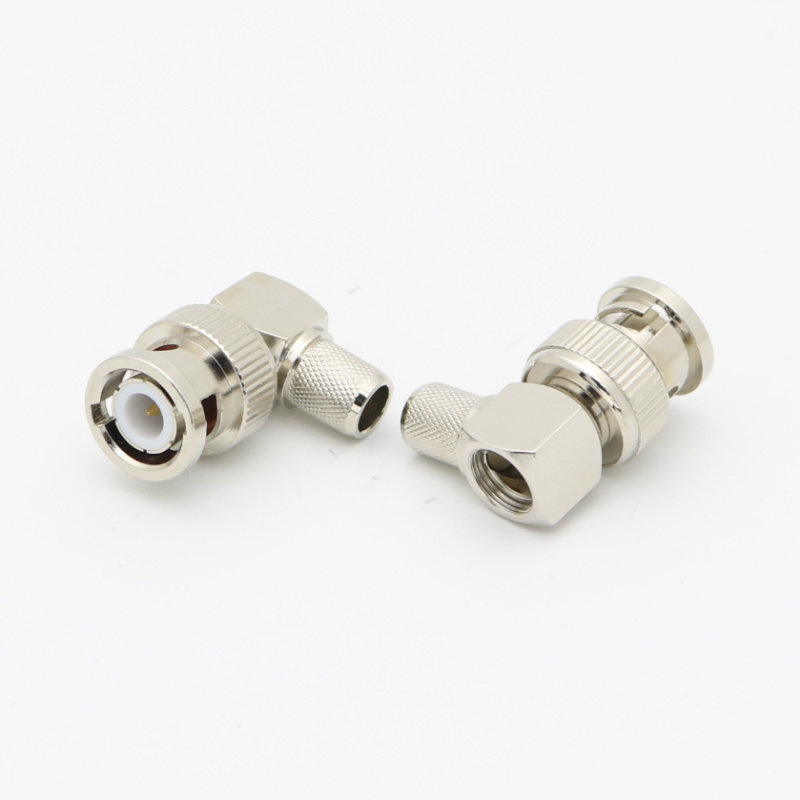 BNC Right Angle Crimp Plug connector XMR007