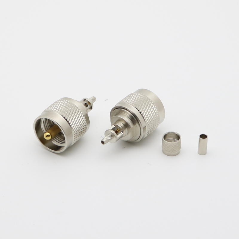 UHF Straight Crimp Plug LMR195 CNT195 RG58 RG233 RG142 RG400 XMRUHF1