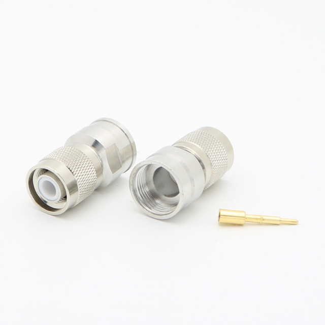 TNC Straight Clamp Plug For Super Flexible Cable 50 Ohm XMRTNC25